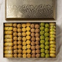 Mixed Sweets in Rectangle gold metal box