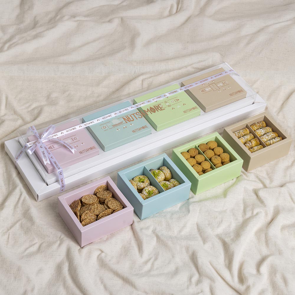 Tray with Four Boxes
