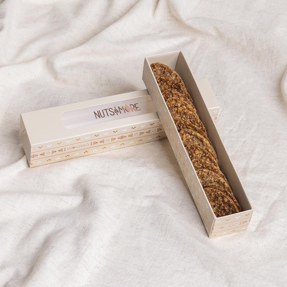 Pecan Florentine in rectangle box