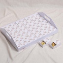 Ramadan Give Away White Tray for small size (1pc)