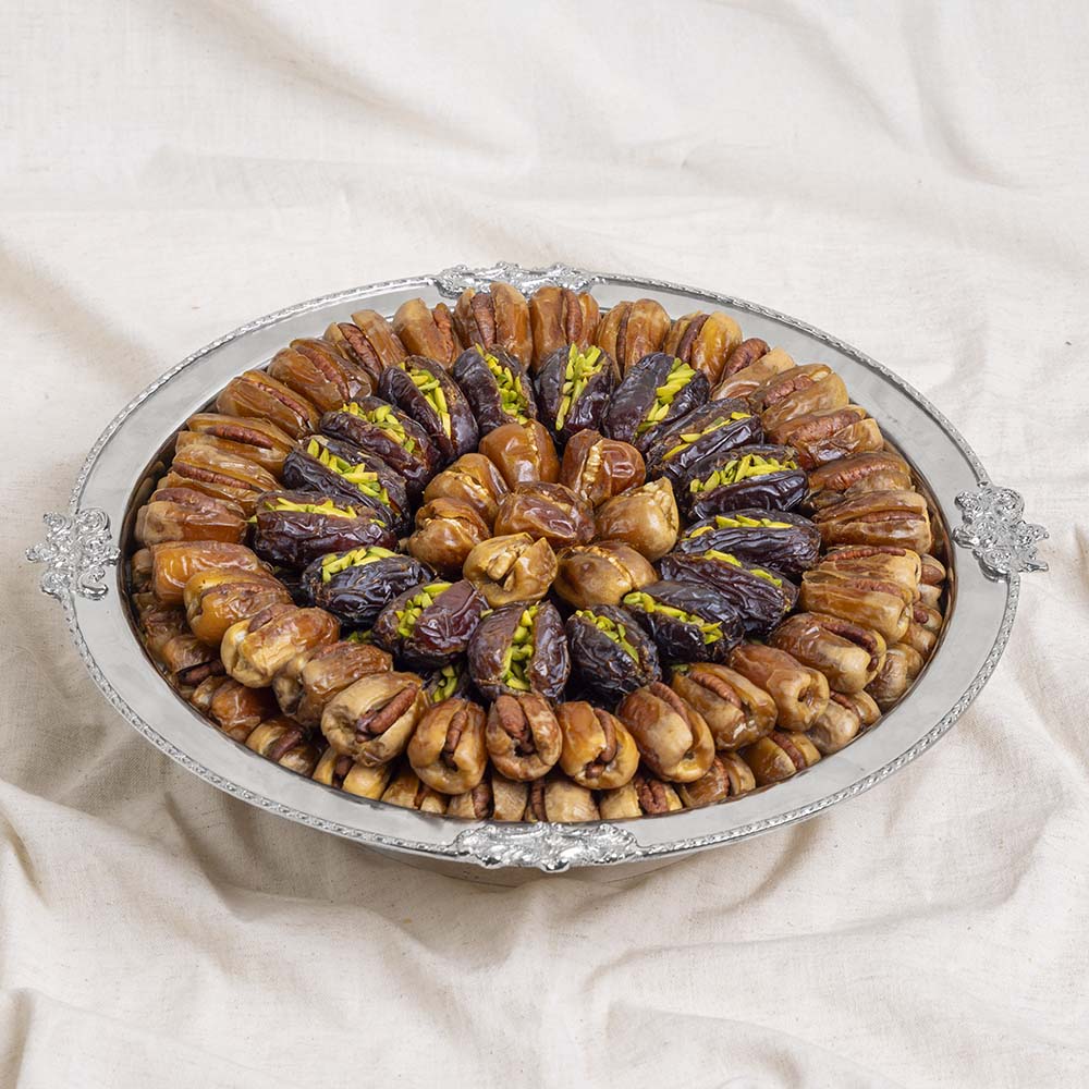 Mixed Dates in Silver Tray (2 Layers) (108 pcs)