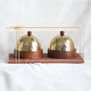 Elegant Pairing Wood & Gold