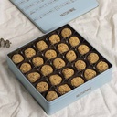 Date Truffles with Tahina in Large Metal Box