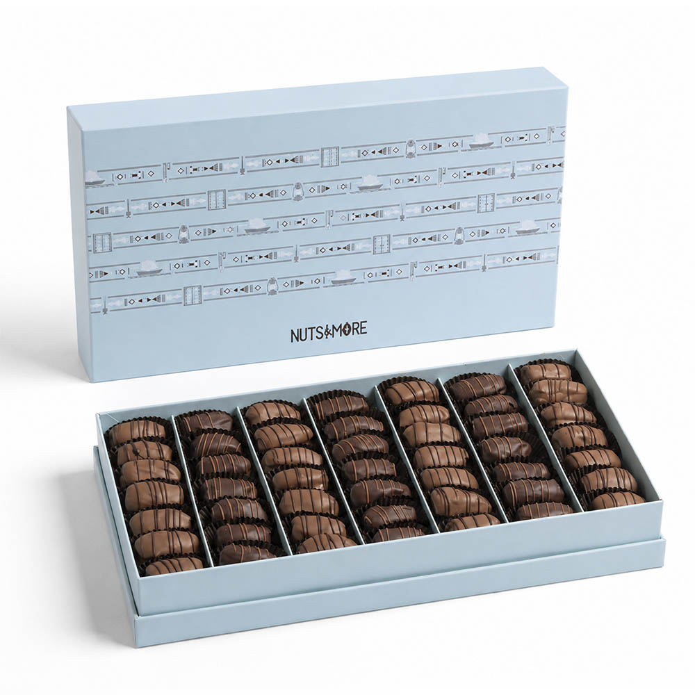 Luxury Box Dates with Nuts & mixed chocolate (49Pcs)