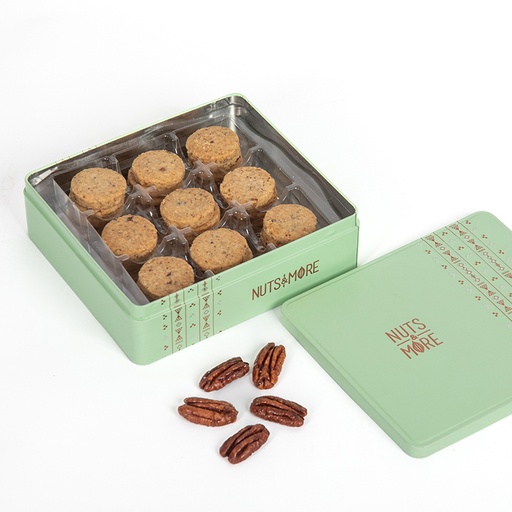 [1138] Ghuraiba pecan in Medium Metal Box (400 Gm)