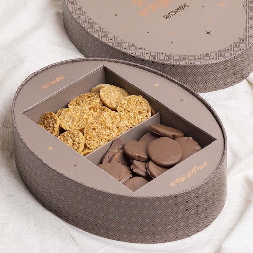 [1848] Mix Florentine & chocolates Medium Oval Box