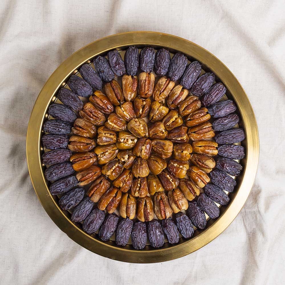 Mix Dates in Gold Tray