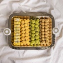 Mixed sweets in Rectangle Gold Tray