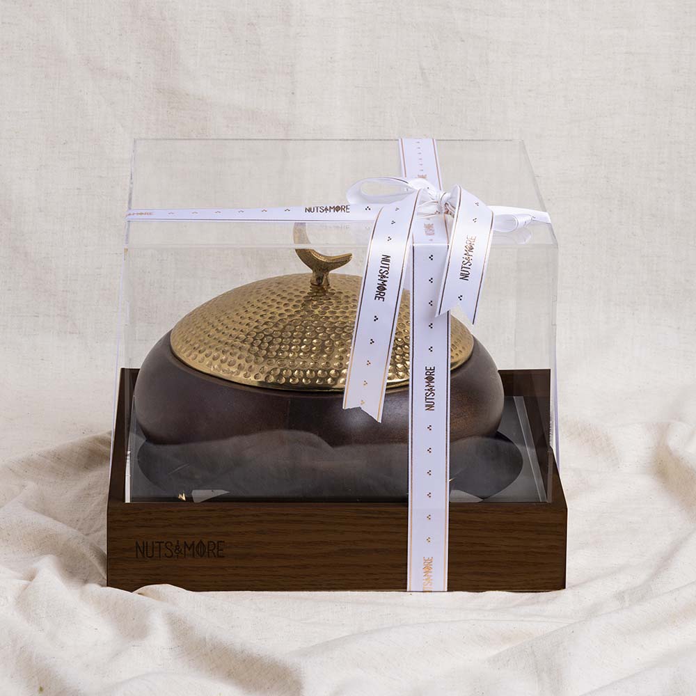 Sagai Dates in covered Wooden bowl