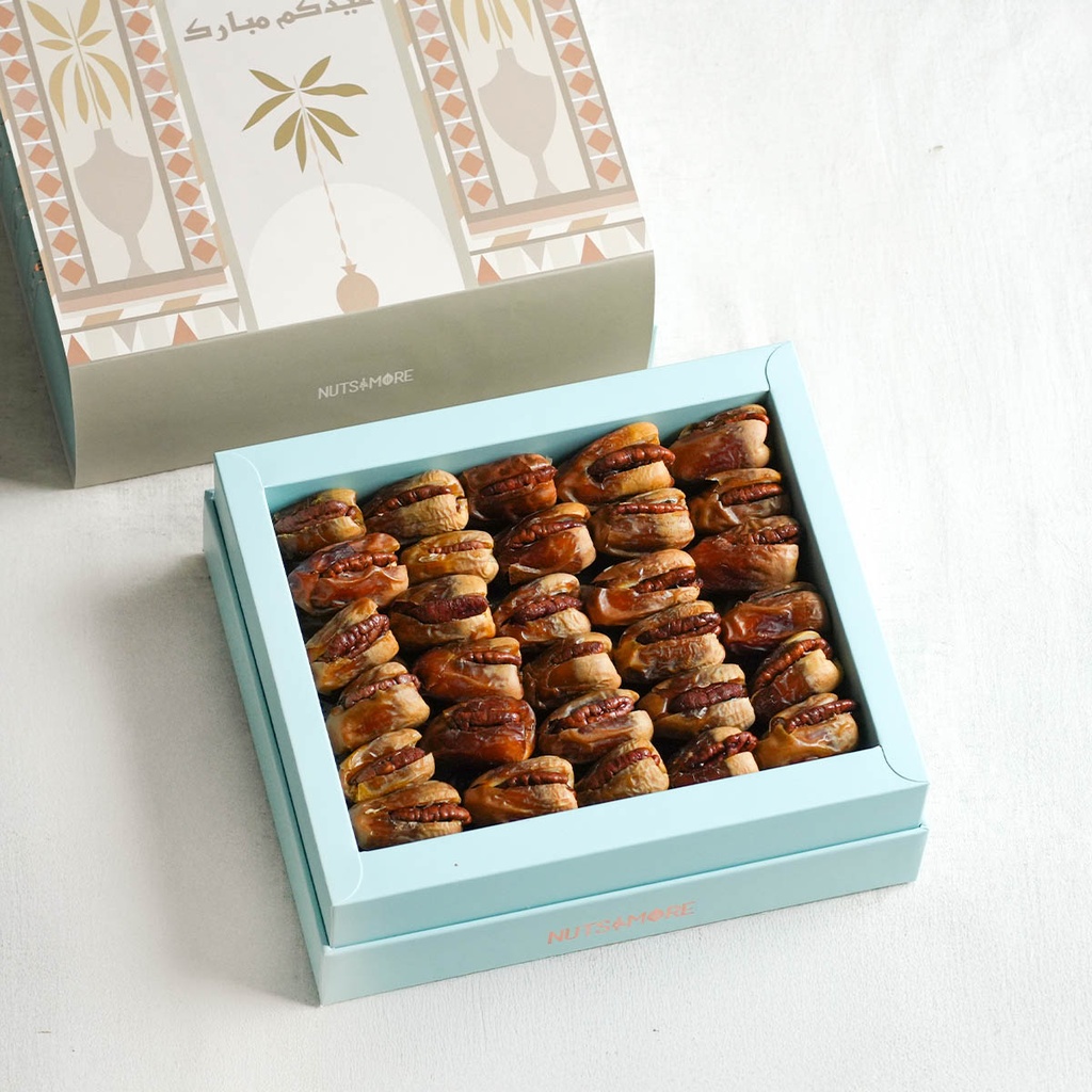 Sagai Dates With Pecan in Large Eid Box 
