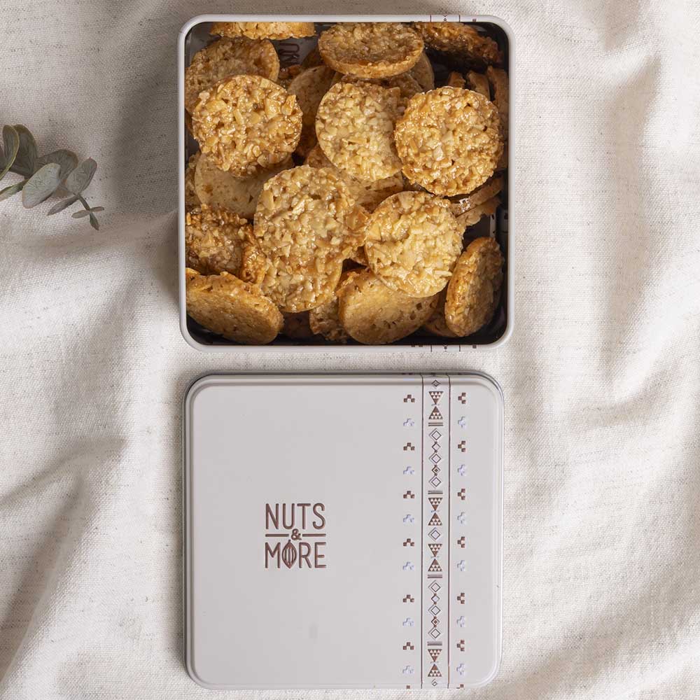 Almond Florentine in Small Metal Box 200G