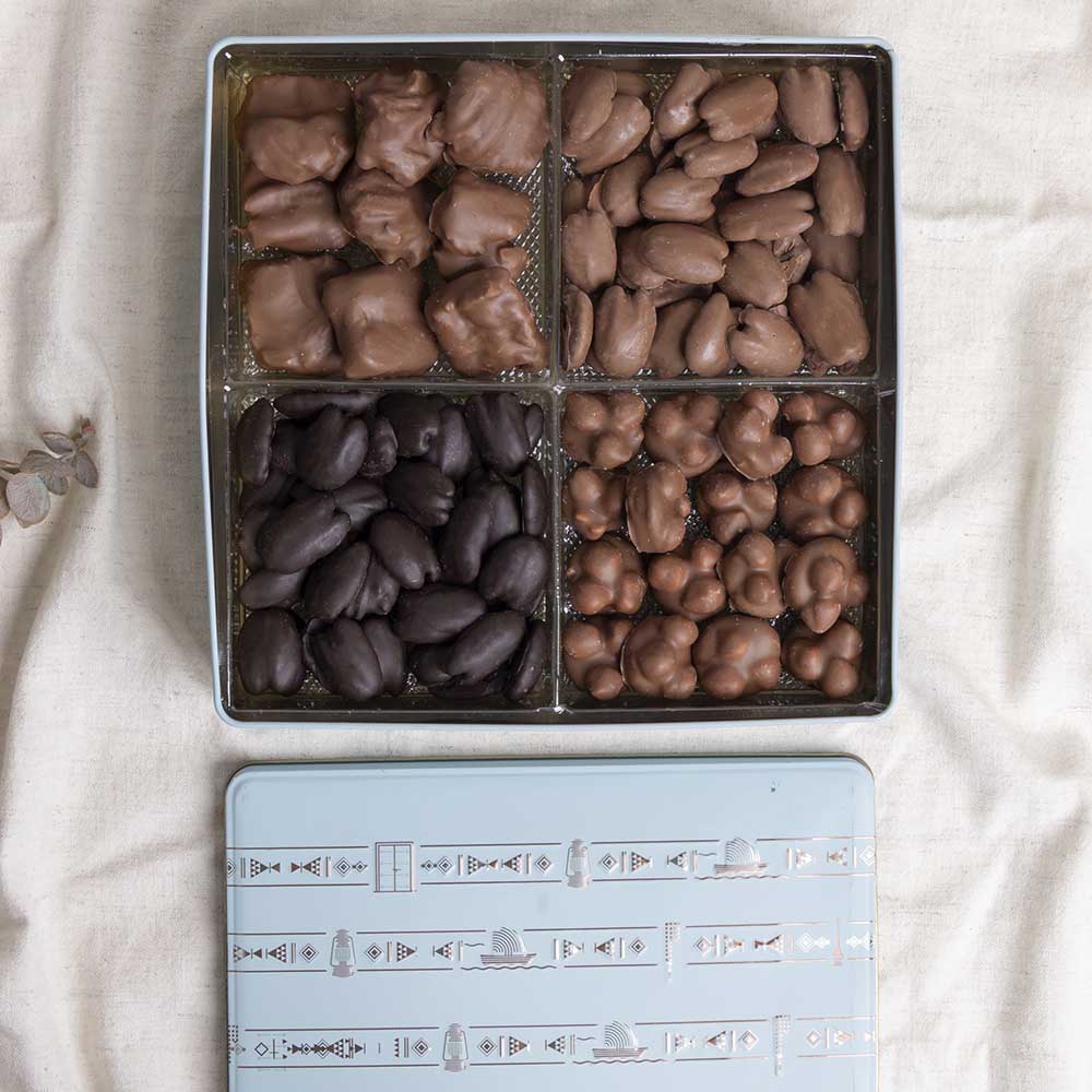 Mixed Chocolates in Large Metal Box