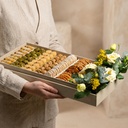 Mix Sweets large box with Flower Tray(Haj Mabroor)