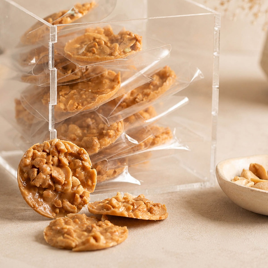 Almond Florentine in cylinder box