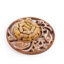 Eid brown plate with damlooj walnut