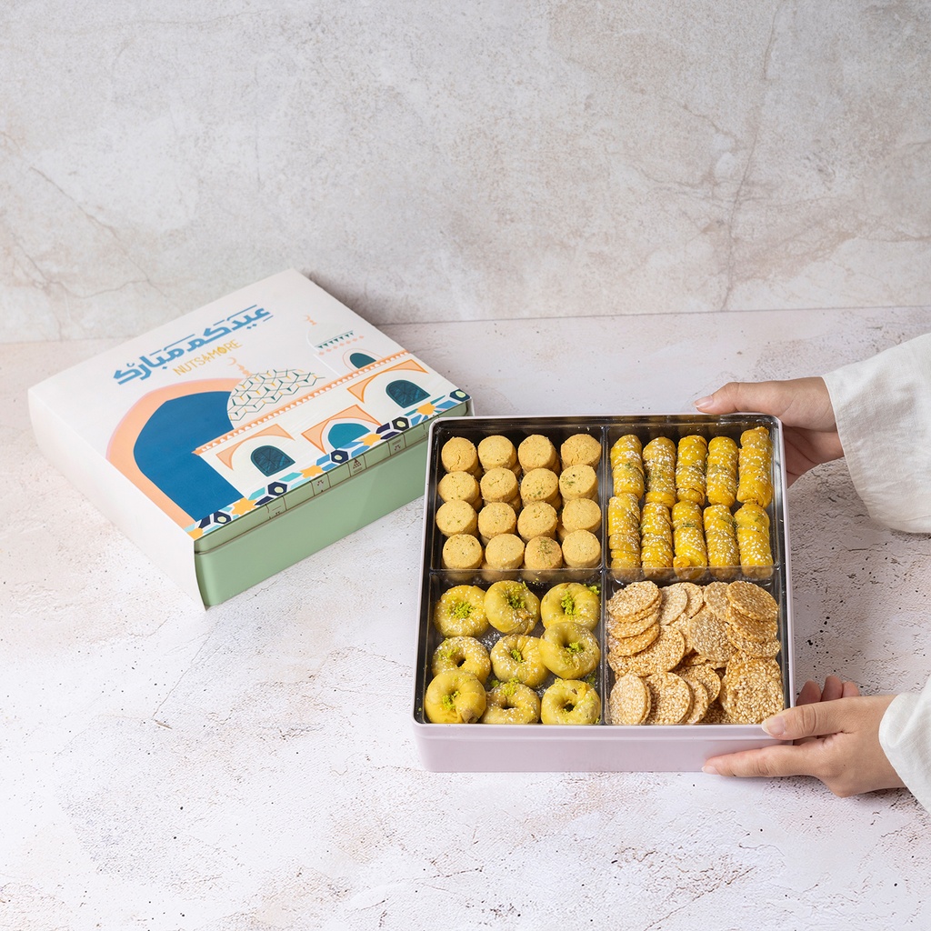 Mixed Sweets in Large Eid Metal Box