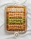 Mixed sweets in Rectangle Gold Tray