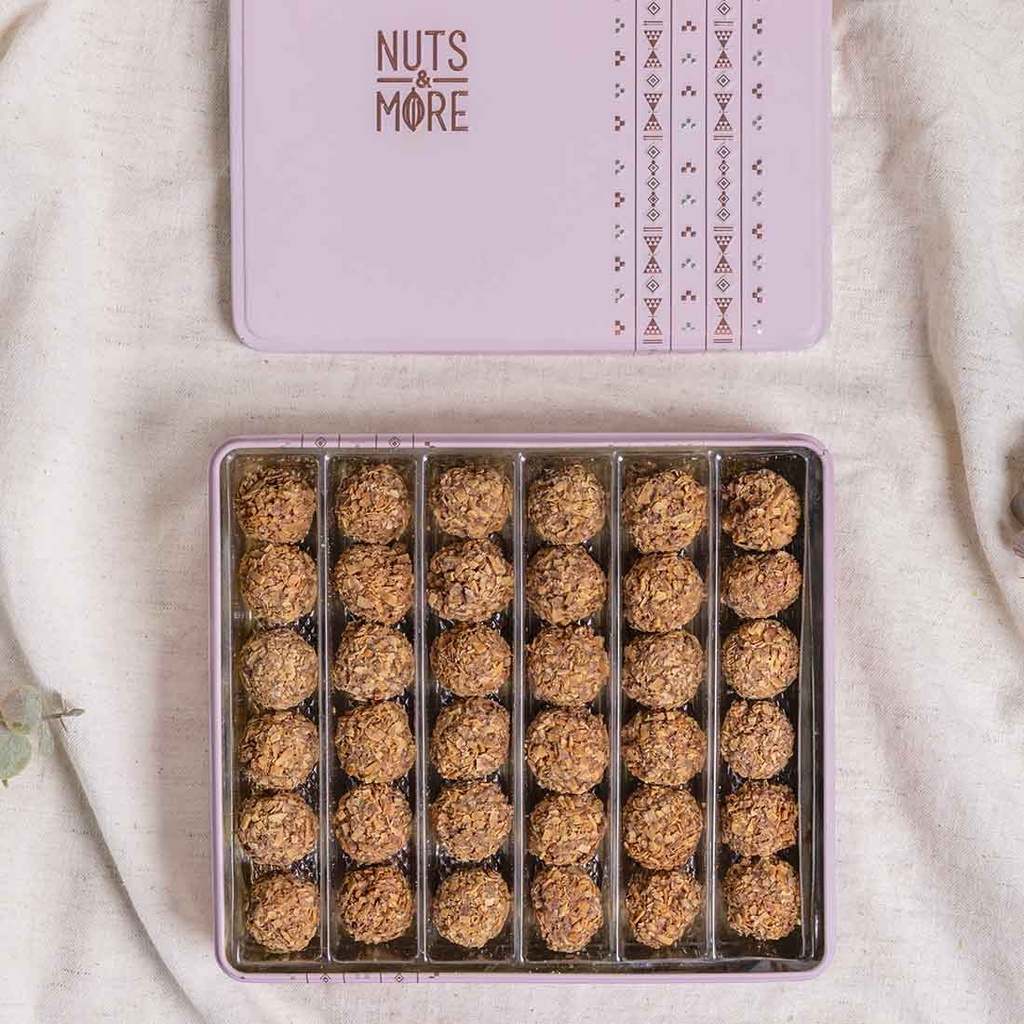 Coconut balls in Medium Metal Box