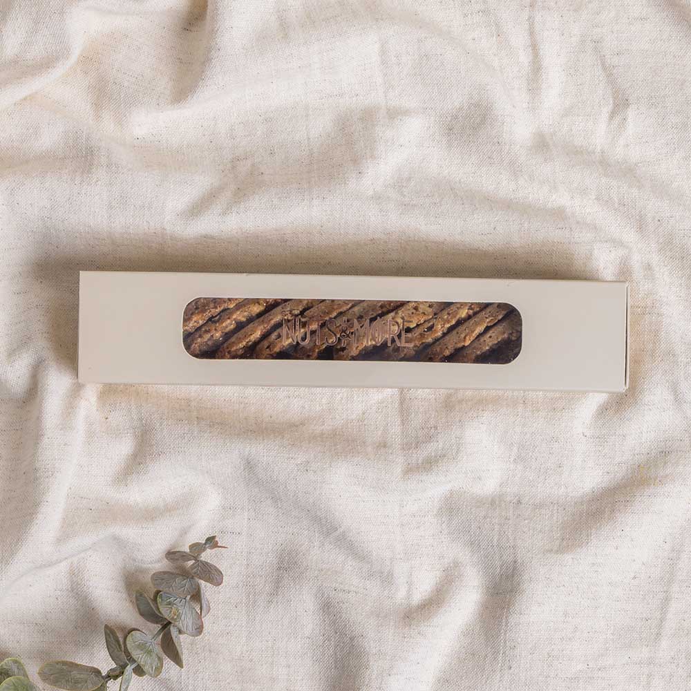 Pecan Florentine in rectangle box