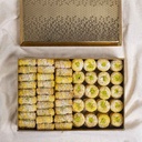 Mixed Damlooj in Rectangle gold metal box