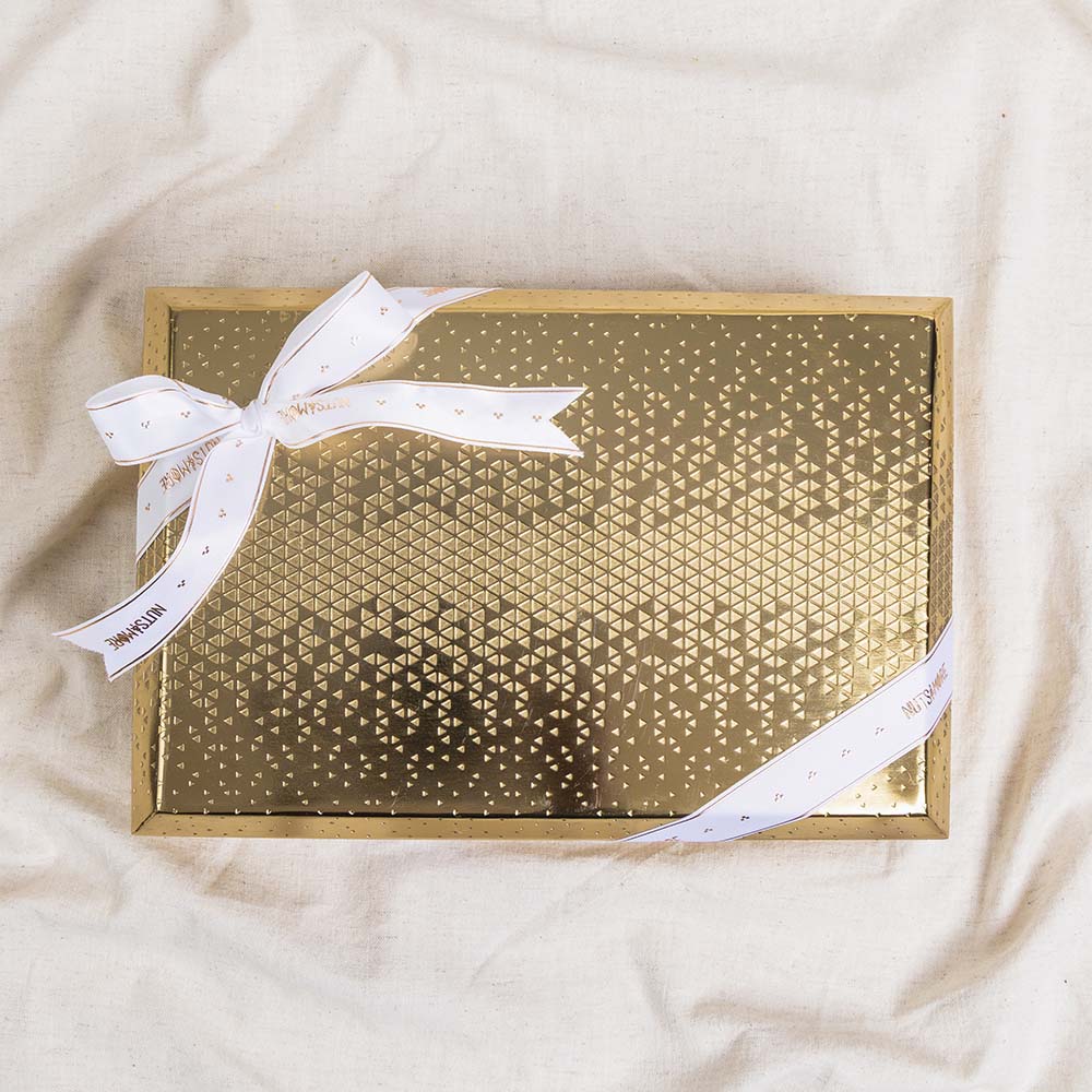 Mixed Damlooj in Rectangle gold metal box