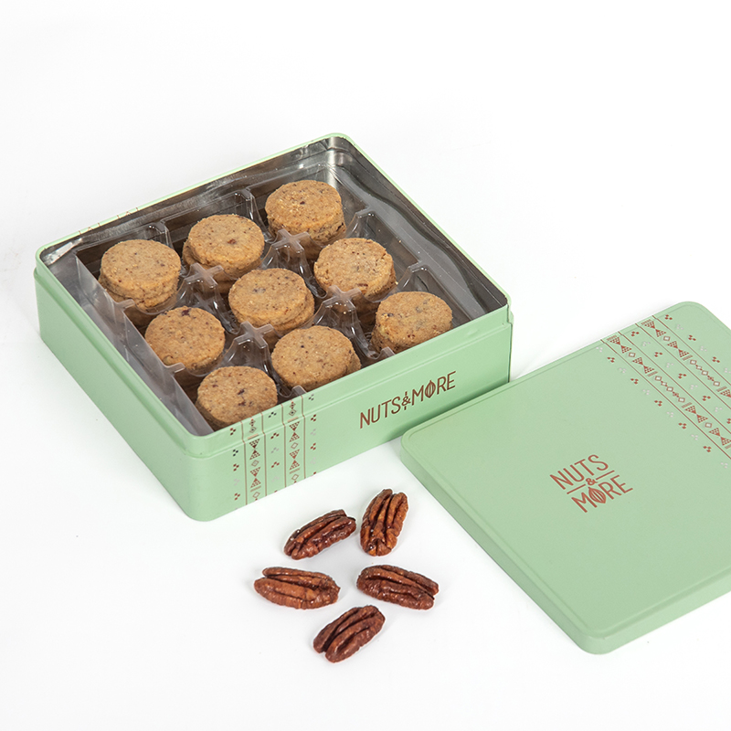 Ghuraiba pecan in Medium Metal Box (400 Gm)