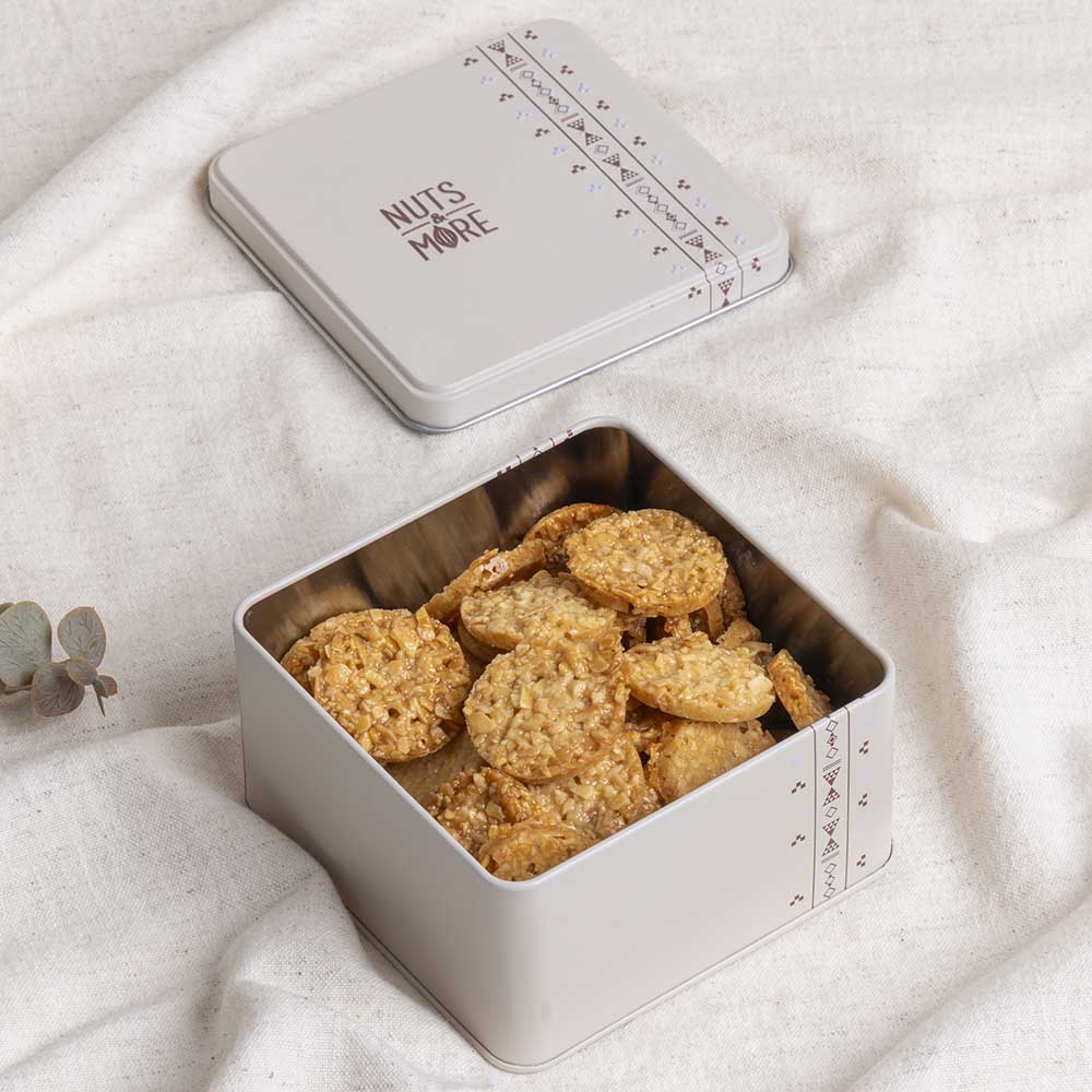 Almond Florentine in Small Metal Box 200G