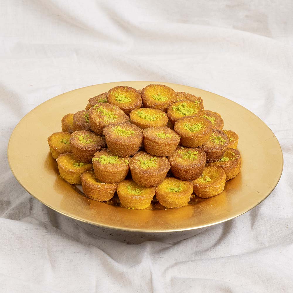 Basbosa in Gold Tray