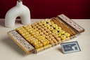 Luxury Tray With Wooden and Pearl Handle (large)