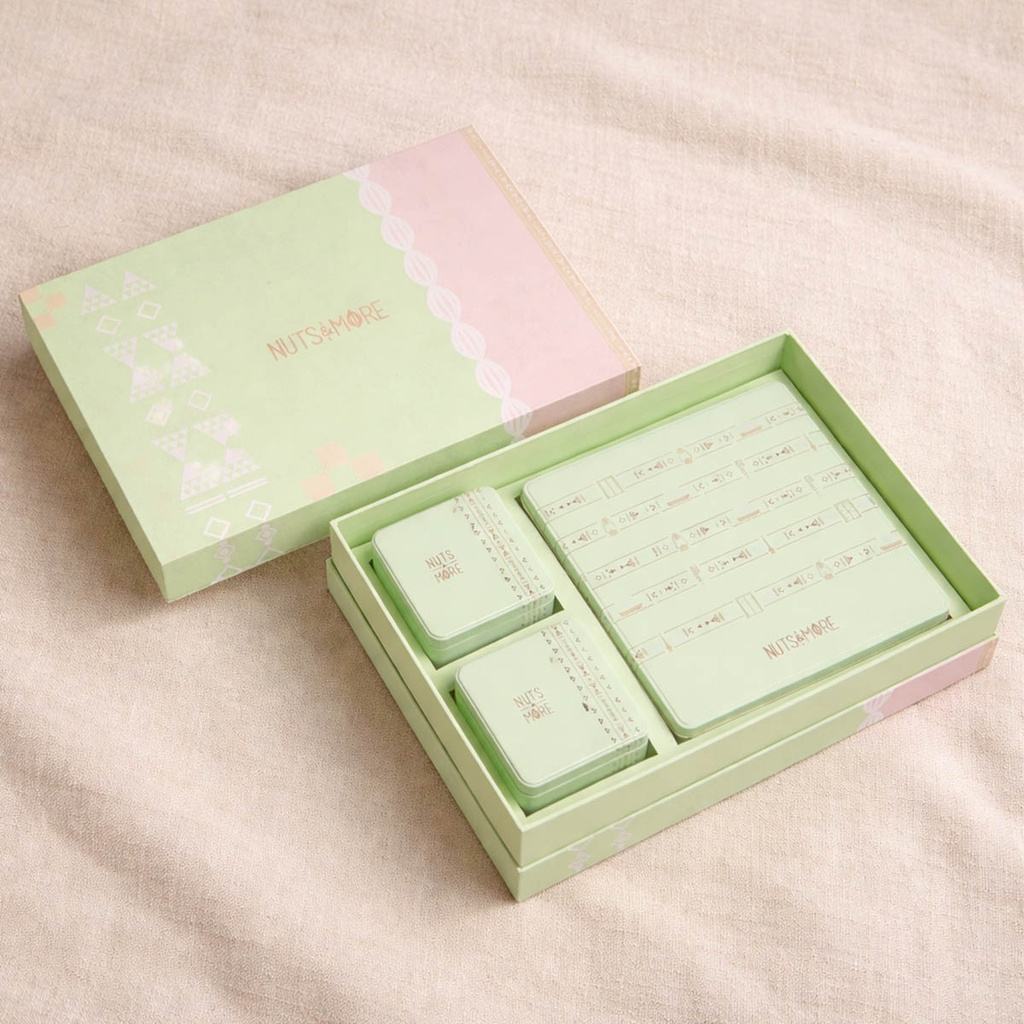 3 Metal boxes in a Carton