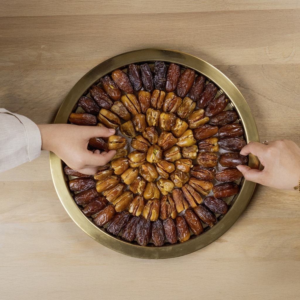 Mix Dates in Gold Tray