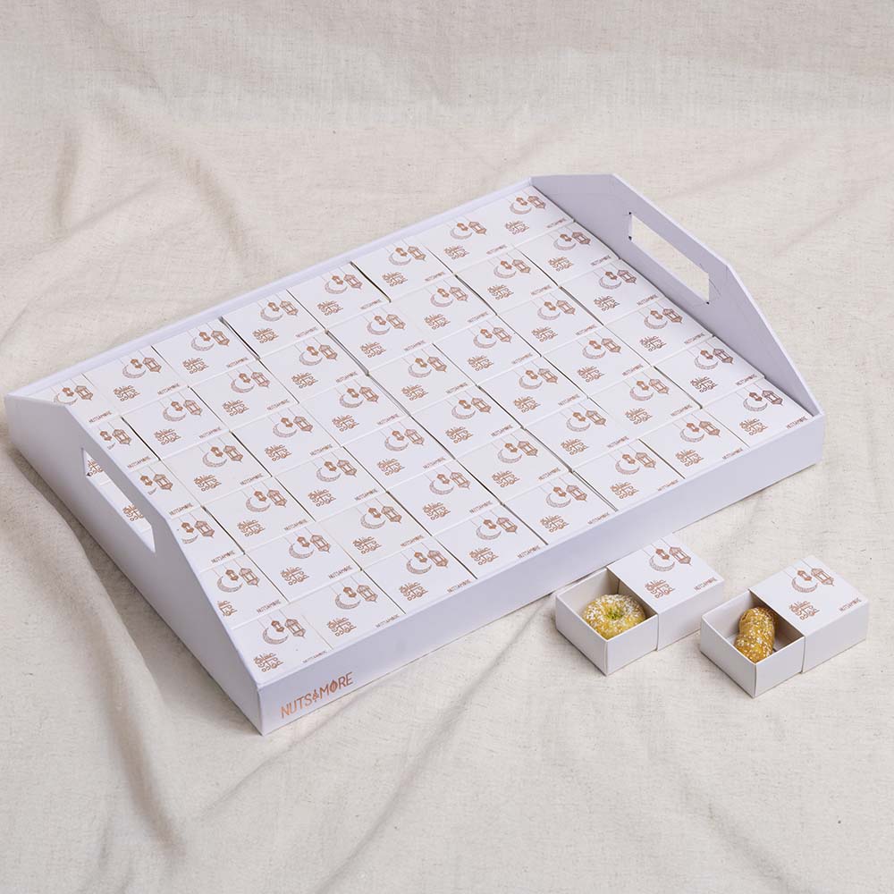 Ramadan Give Away White Tray for small size (1pc)