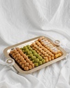 Mixed sweets in Rectangle Gold Tray