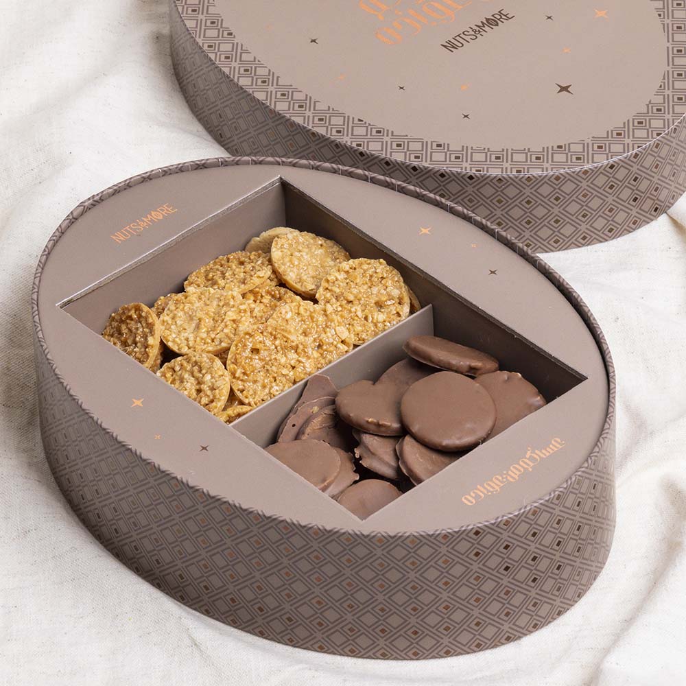 Mix Florentine & chocolates Medium Oval Box