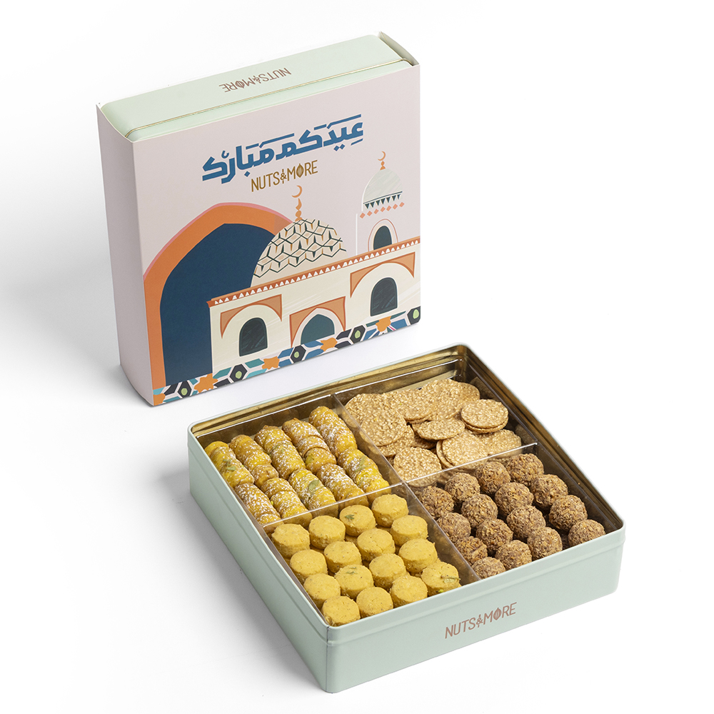 Eid Mixed Sweets in Large Metal Box