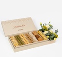 Mix Sweets large box with Flower Tray(Haj Mabroor)
