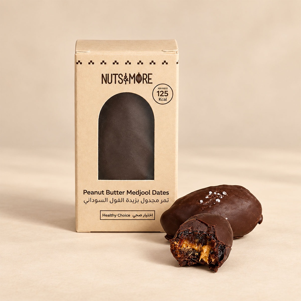 Peanut Butter Majdool Dates with dark chocolate
