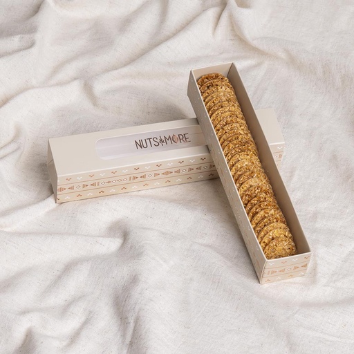 [1082] Almond Florentine in rectangle box 120 G