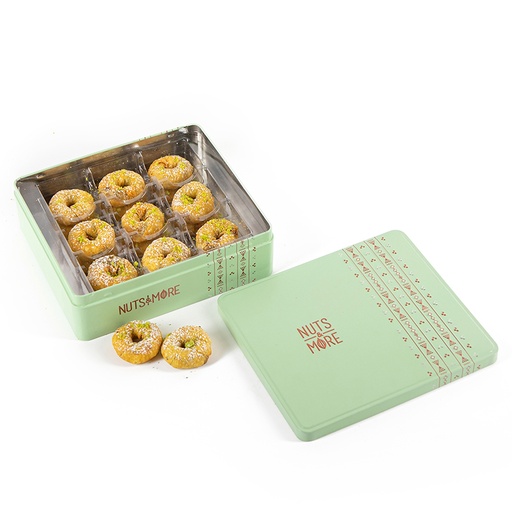 [1128] Damloj Pistachio  in Medium Metal Box 18pc