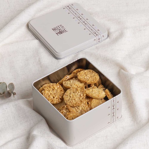 [1149] Almond Florentine in Small Metal Box 200G