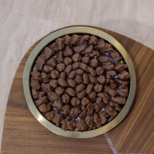 [1411] chocolates Sweets in Gold Tray