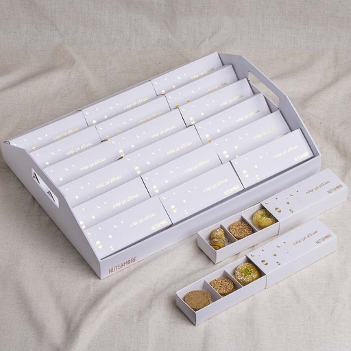 [1592] Ramadan Give Away White Tray for Large (3pcs)