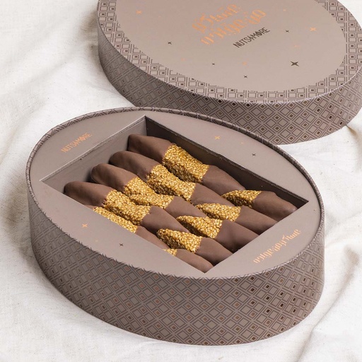 [1847] Semsemiya Chocolate in Ramadan Medium oval Box (30 Pcs)